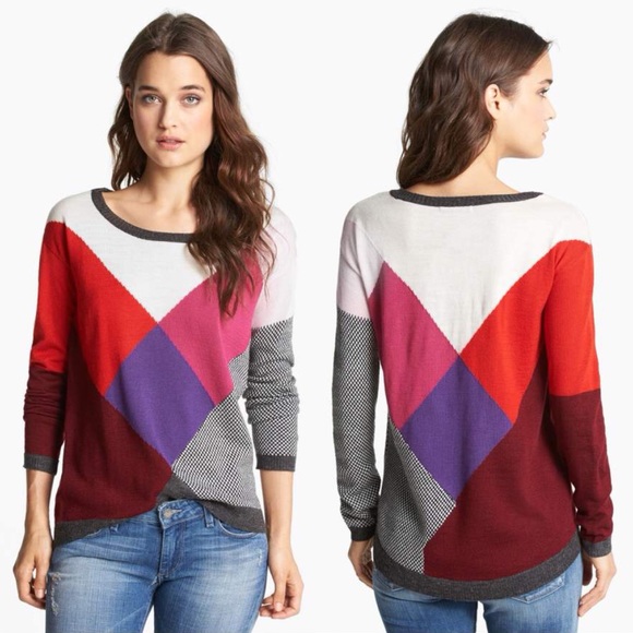 Ella Moss Sweaters - {Ella Moss} Long Sleeve Multicolored Sweater